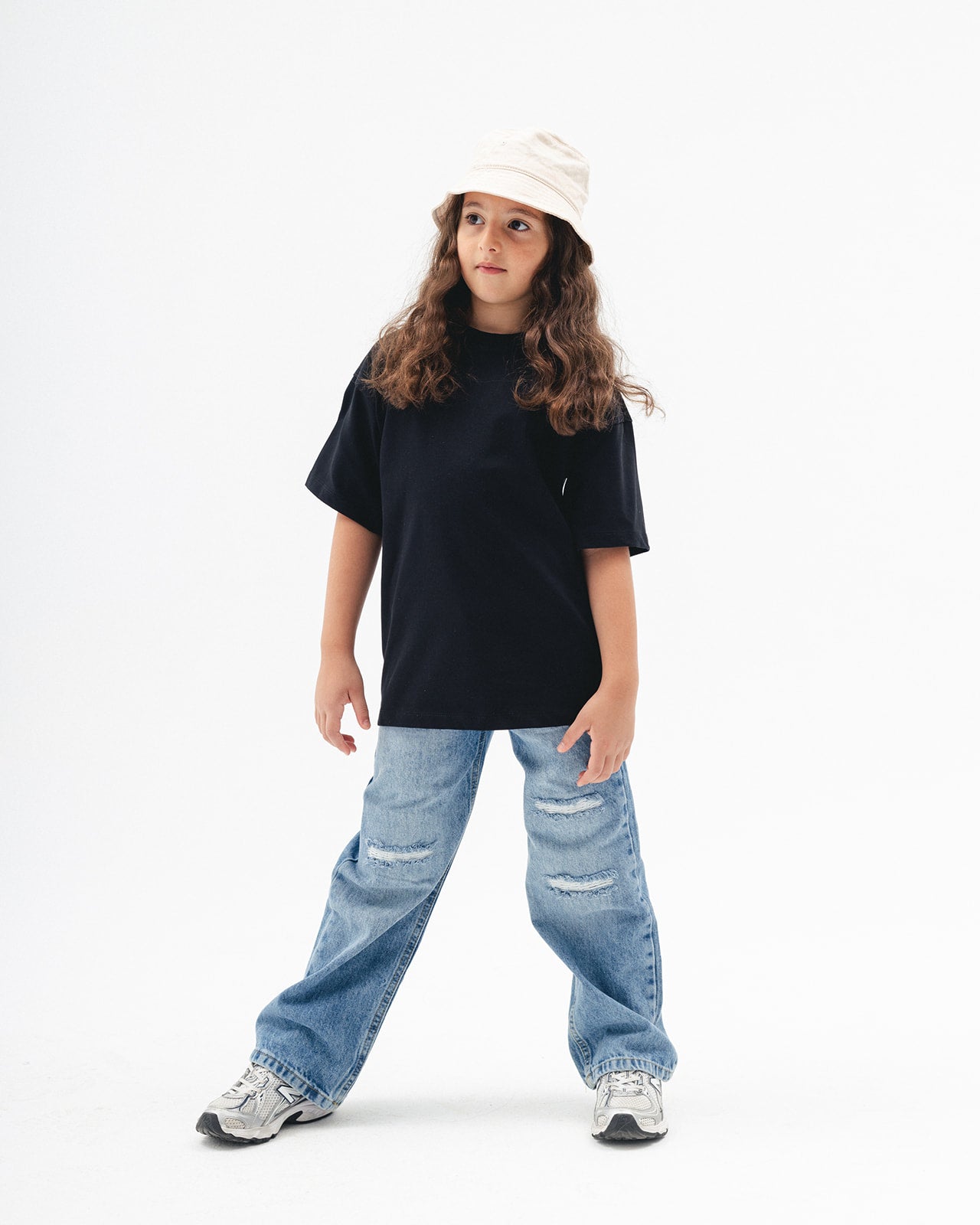 DNA Oversized Kids Unisex Tee (Black)