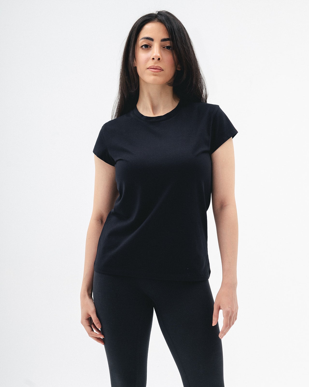 DNA Everyday Women Regular Fit Tee (Black)