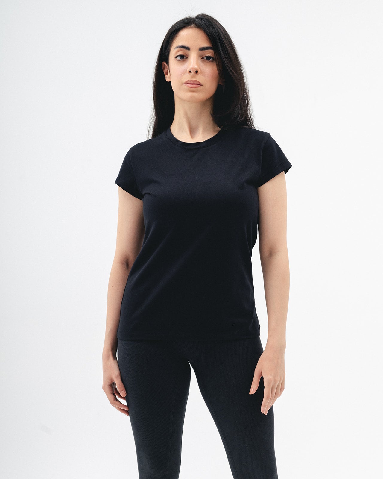 DNA Everyday Women Regular Fit Tee (Black)