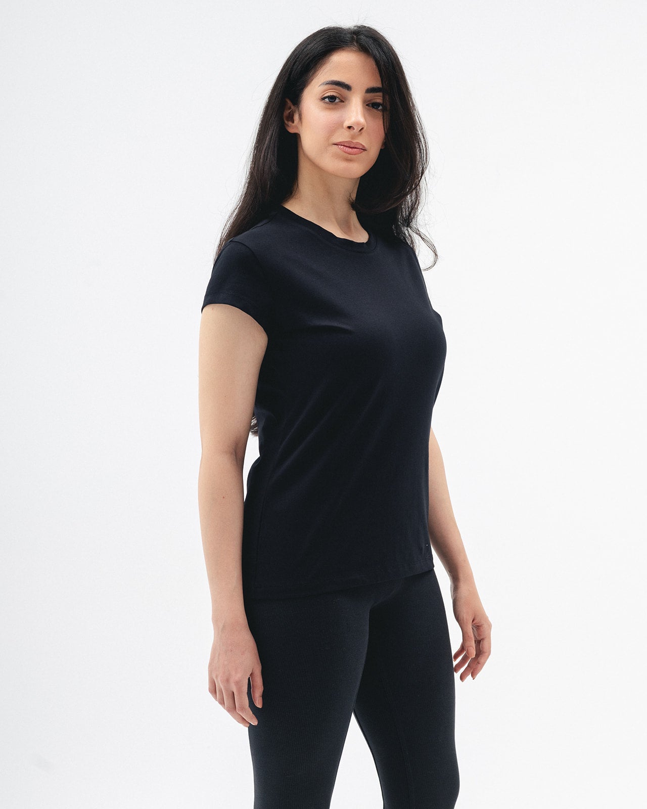 DNA Everyday Women Regular Fit Tee (Black)