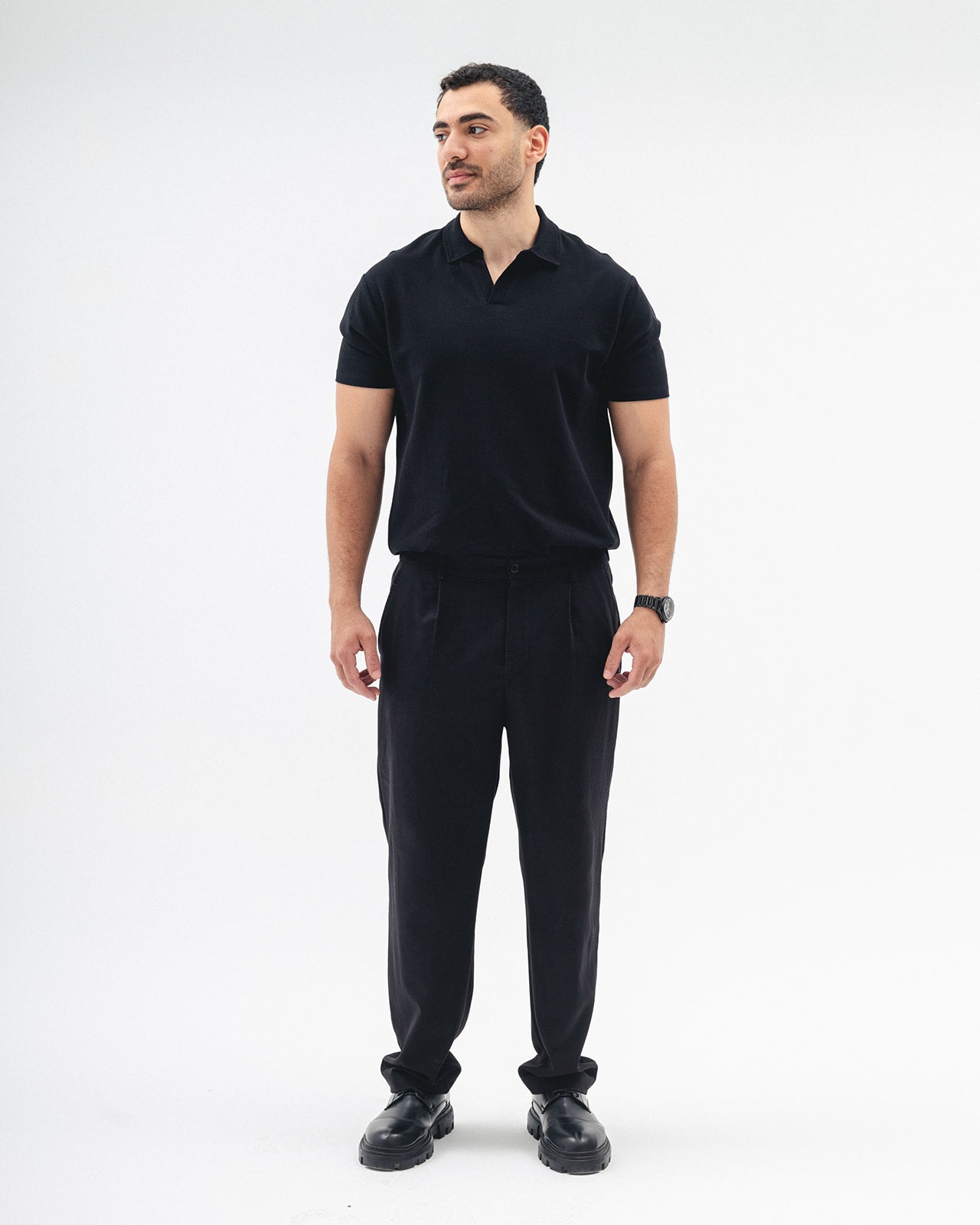 DNA Men Polo Shirt (Black)