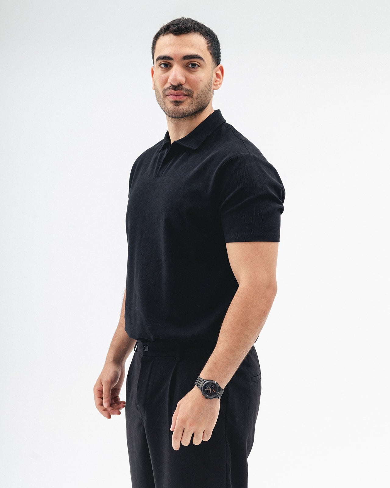 DNA Men Polo Shirt (Black)